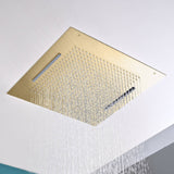 Flushed Mounted Matte Black Or Brushed Nickel Or Brushed Gold 20-Inch Rainfall Waterfall Shower Head: Pure Elegance and Functionality