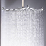 20 Inch Shower Head Shower Heads Large Rain Square Shower Heads Ultra Thin 304 Stainless Steel Bath Shower rainfall Full Body Coverage with Silicone Nozzle