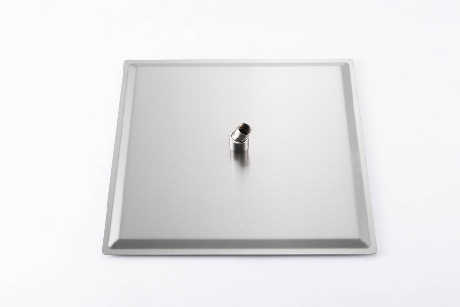 Brushed nickel Ceiling 12 Inch or 16 inch Rainfall Shower Head Wall Mount 6 Inch Regular High Water Pressure Shower Head 3 Way Thermostatic Shower Faucet Each Function Work All Together And Separately