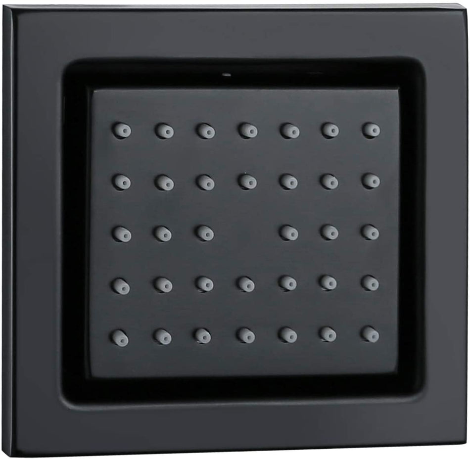 4x4inch flush body jet matt black