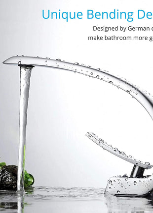 Chrome Bathroom Sink Faucet Single Handle Single Hole Lavatory Faucet with overflow pop up drain