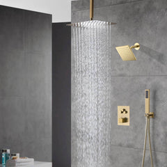 Collection image for: Brushed gold shower system