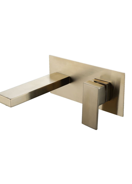Brushed Gold wall mount bathroom sink basin faucet for sink
