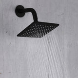 6 inch High water pressure regular shower head with wall arm and flange