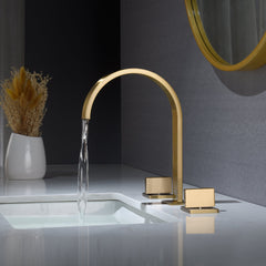 Collection image for: Brushed gold sink faucet