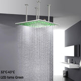 Brushed nickel 20'' x 20'' Shower Head Large Rain Shower Heads Square Shower heads Luxury Rainfall Shower Heads Shower head