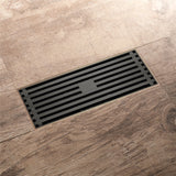 Oil rubbered bronze brass shower drain 4 inch square with ABS base (Copy)