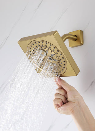 wall mount 6inch regular high water pressure shower head ceiling mount 16 inch or 12 inch rainfall shower head 3 way Digital Display thermostatic shower system