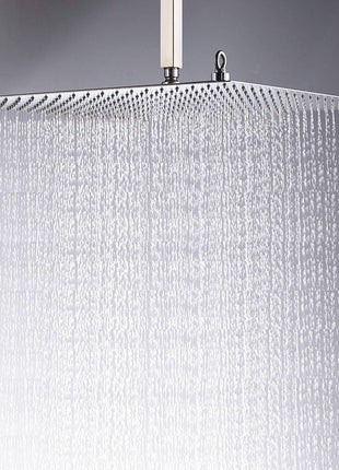 20 Inch Shower Head Shower Heads Large Rain Square Shower Heads Ultra Thin 304 Stainless Steel Bath Shower rainfall Full Body Coverage with Silicone Nozzle