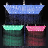 20 Inch Shower Head  Shower Heads Large Rain Square Shower Heads Ultra Thin Polish Chrome 304 Stainless Steel Bath Shower rainfall Full Body Coverage with Silicone Nozzle