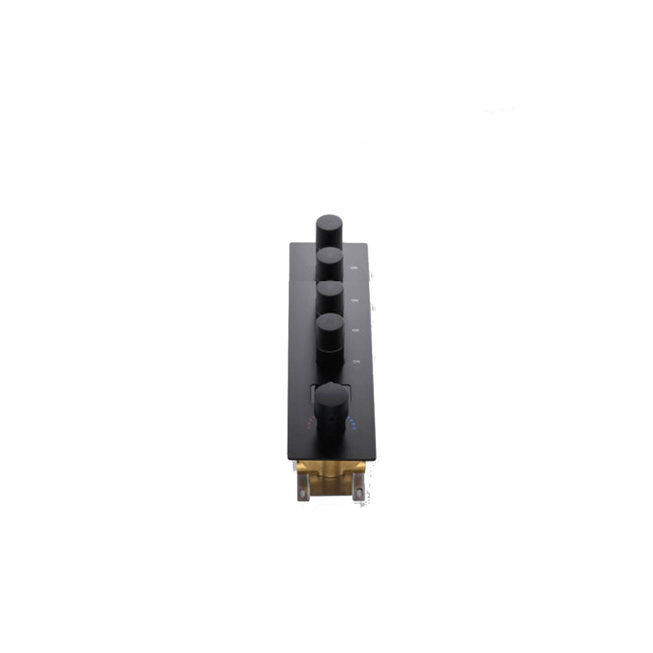 4  way digital thermostatic rough in valve with trim
