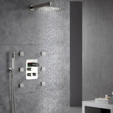 12 inch or 16 inchBrushed Nickel Wall Mount 3 way Thermostatic valve that each function run at the same time and separately