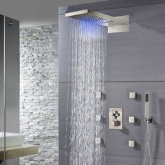 Collection image for: 22 inch rainfall waterfall shower system