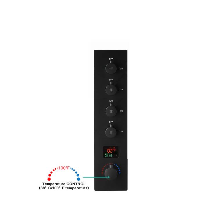 4  way digital thermostatic rough in valve with trim