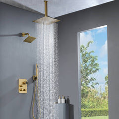 Collection image for: Brushed gold shower system