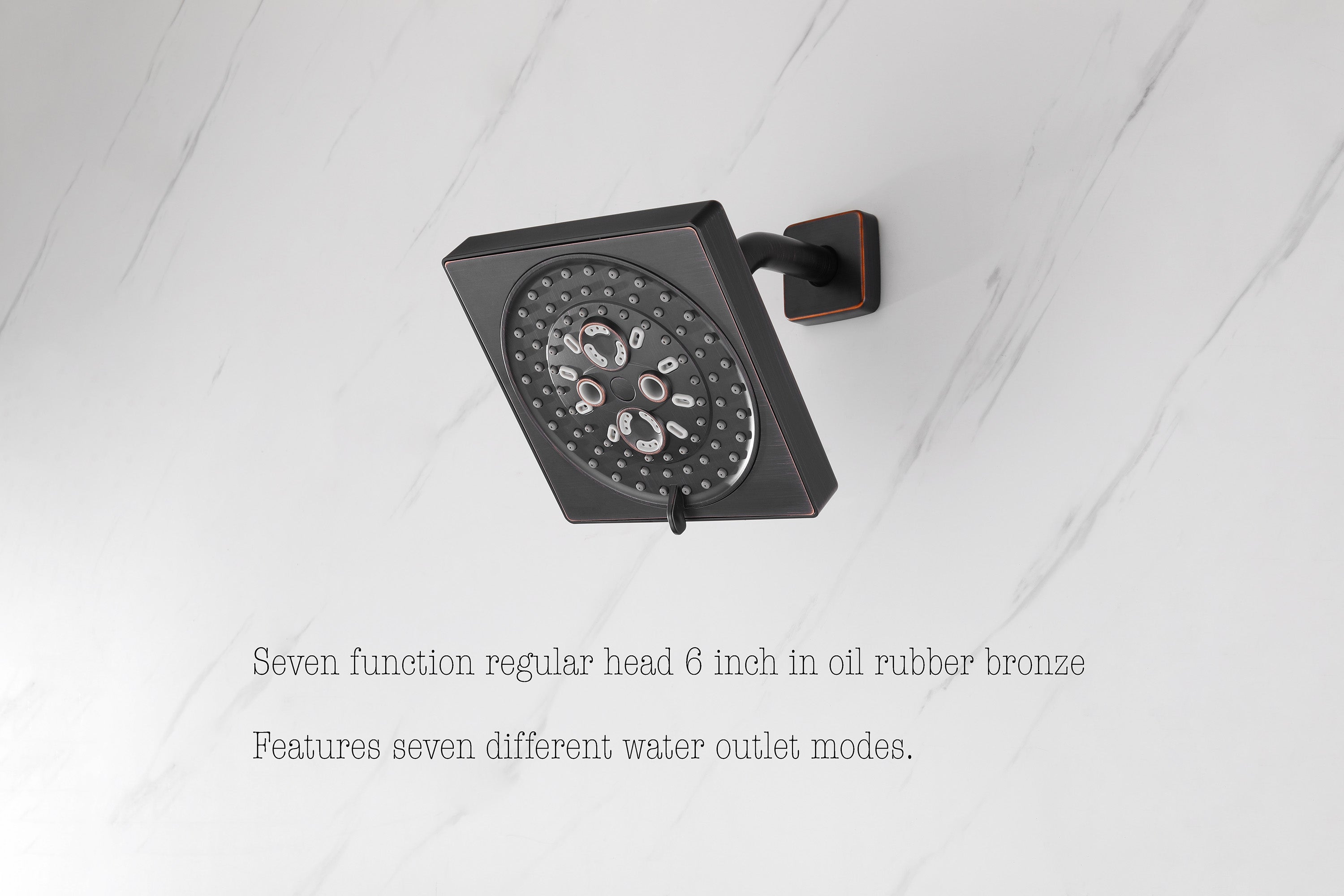 64 LED light Bluetooth Music 20-inch Rainfall Waterfall Flush Mounted Oil Rubbed Bronze 6-Way Thermostatic Shower Faucet System With Regular Heads And Handle Wand,Body Jets - Grolta Group USA