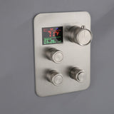 3 Way Thermostatic Valve with Digital Display  - Matte Black