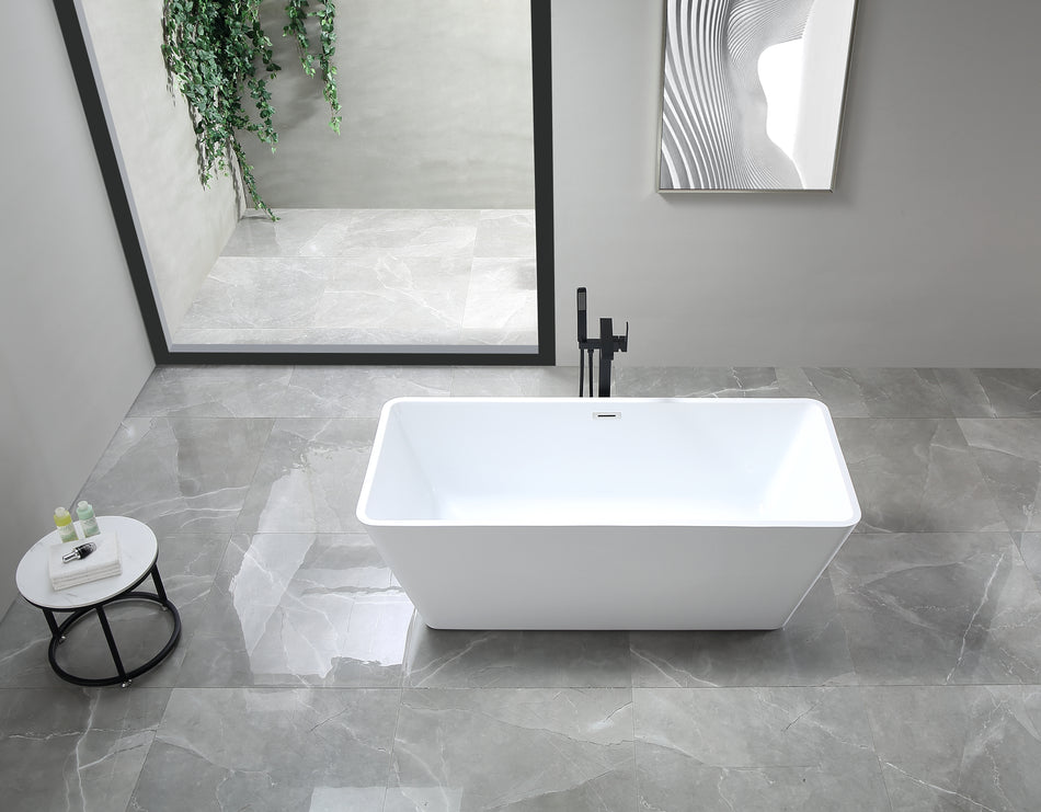67'' x  29'' freestanding acrylic bathtub