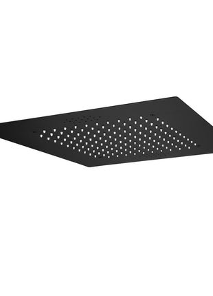 64 LED colors bluetooth music  20 inch Matte Black flushed on rainfall shower systems 3 way digital display thermostatic valve with Regular head and 6 body jets