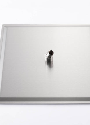 Brushed nickel Ceiling 12 Inch or 16 inch Rainfall Shower Head Wall Mount 6 Inch Regular High Water Pressure Shower Head 3 Way Digital display Thermostatic Shower Faucet Each Function Work All Together And Separately