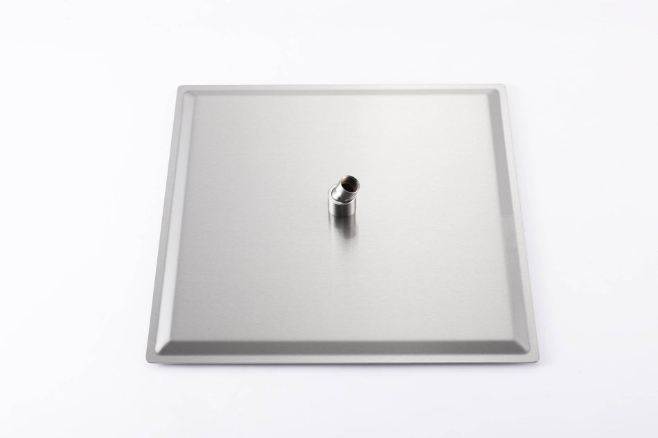 Brushed nickel Ceiling 12 Inch or 16 inch Rainfall Shower Head Wall Mount 6 Inch Regular High Water Pressure Shower Head 3 Way Digital display Thermostatic Shower Faucet Each Function Work All Together And Separately