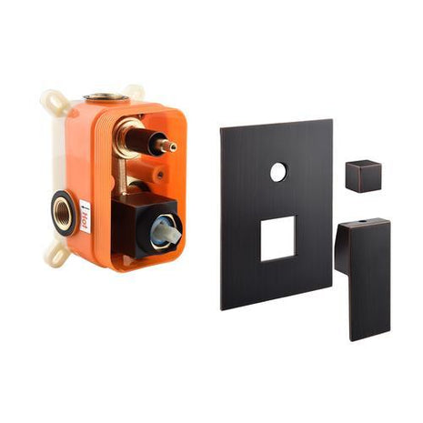 2 way oil rubbered brone rough in valve with trim