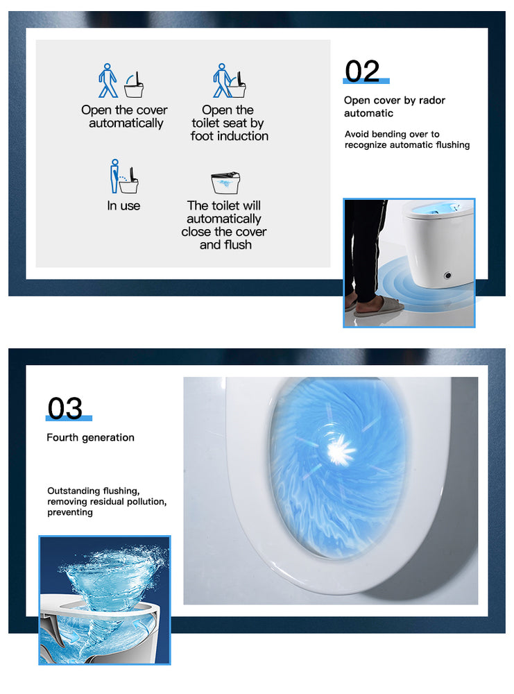 
                  
                    Smart Toilet Bidet Elongated Seat Unlimited Warm Water Wand Cleaning Remote Control Night Light
                  
                