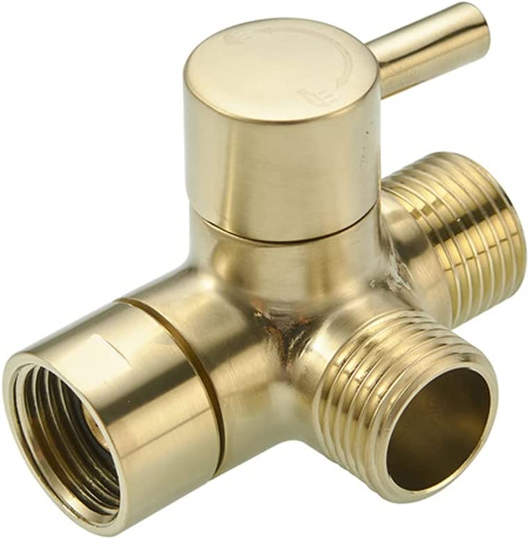 3 way brass material diverter