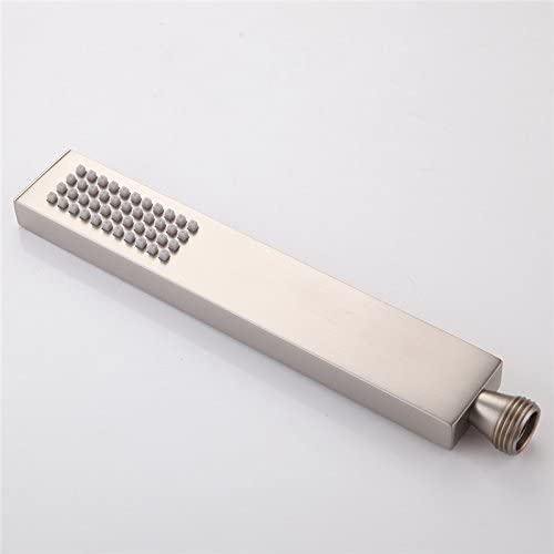 Brushed nickel brass handheld shower sprayer with brass shower holder and hose