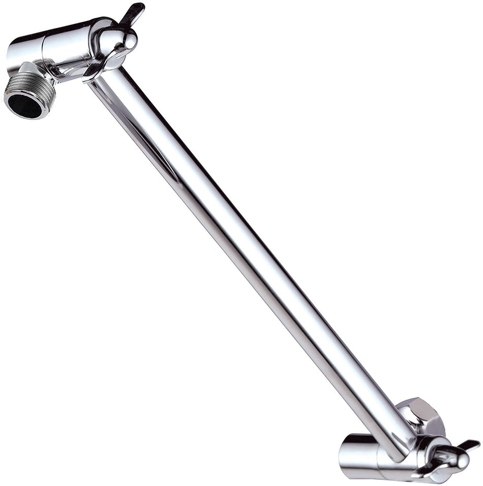 Chrome 8inch Wireless Bluetooth Speaker Music shower head with Adjustable shower extension arm with lock joints