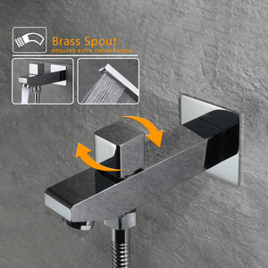 
                  
                    22inch rainfall and waterfall Chrome 4 Way digital Thermostatic Shower Faucet with 4inch Body Jet
                  
                