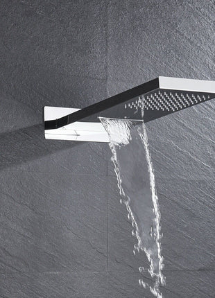 22 Inch Rainfall Waterfall Shower Head Chrome or brushed nickel