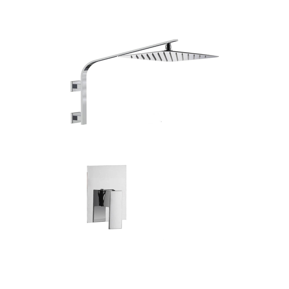 
                  
                    12 Inch Rain head High Arc wall Mount Chrome Shower System single or Two function rough in valve with trim
                  
                