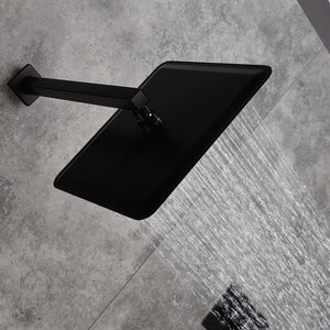 
                  
                    12 INCH or 16 INCH wall mounted 3 way matte black pressure balance Digital display rain showers with Tub spout
                  
                