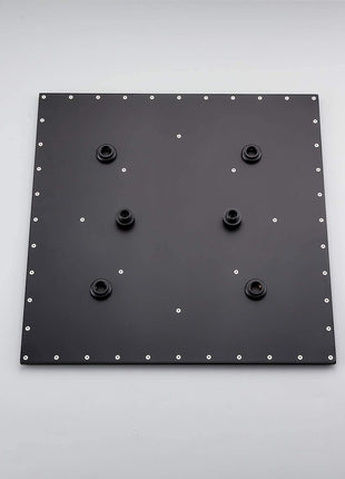 20inch LED Rainfall matte black 4 way digital thermostatic shower faucet with sliding bar and 4inch body jets