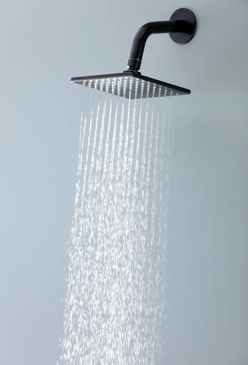 6 inch High water pressure regular shower head with wall arm and flange