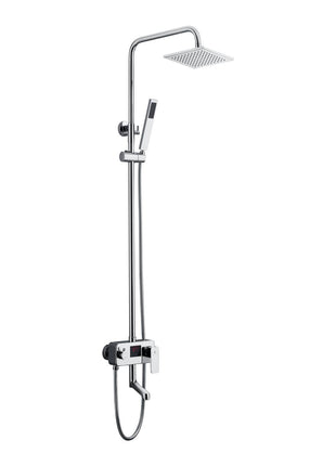 8 inch rain head 3 function digital display exposed handle shower set with tub spout and handle shower