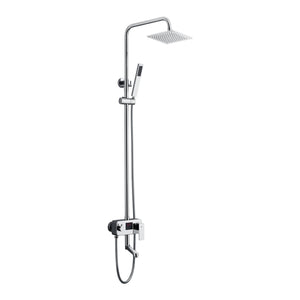
                  
                    chrome 8 inch 3 LED light colors rain head 3 function digital display exposed handle shower set with tub spout and handle shower
                  
                