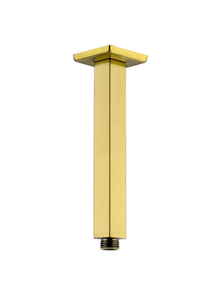 5 inch or 18 inch or 24 inch or 36 inch brushed gold ceiling mount shower arm brass