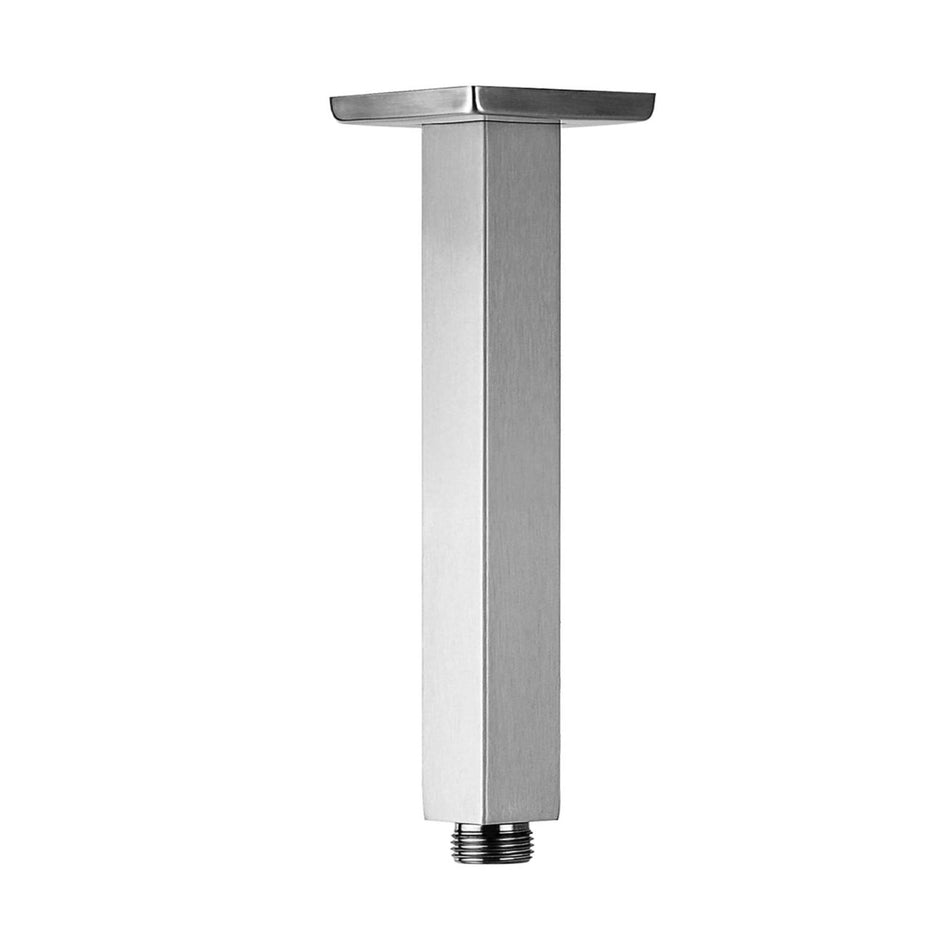 Brushed nickel 18inch  brass ceiling shower arm with flange
