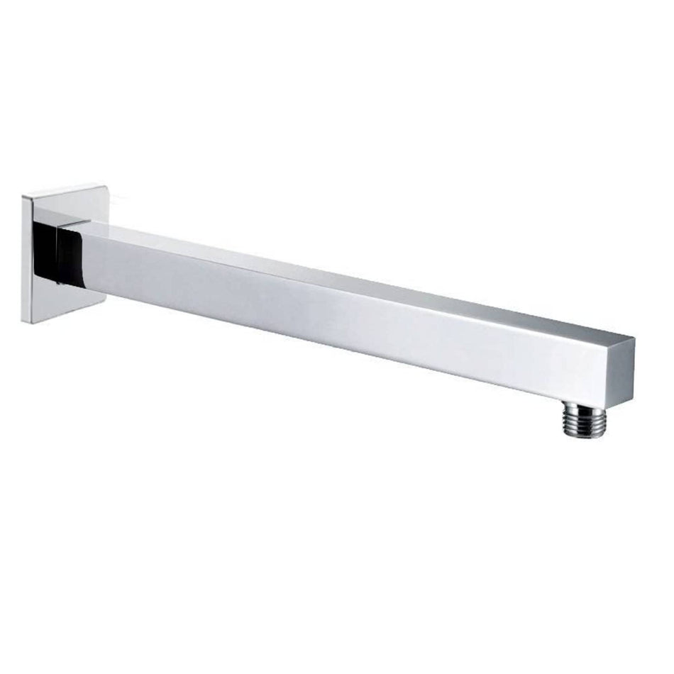 chrome wall mount brass shower arm with flange