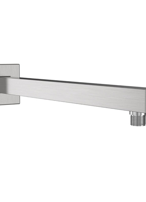 22-Inch Brushed Nickel Wall-Mounted Shower Arm with Flange