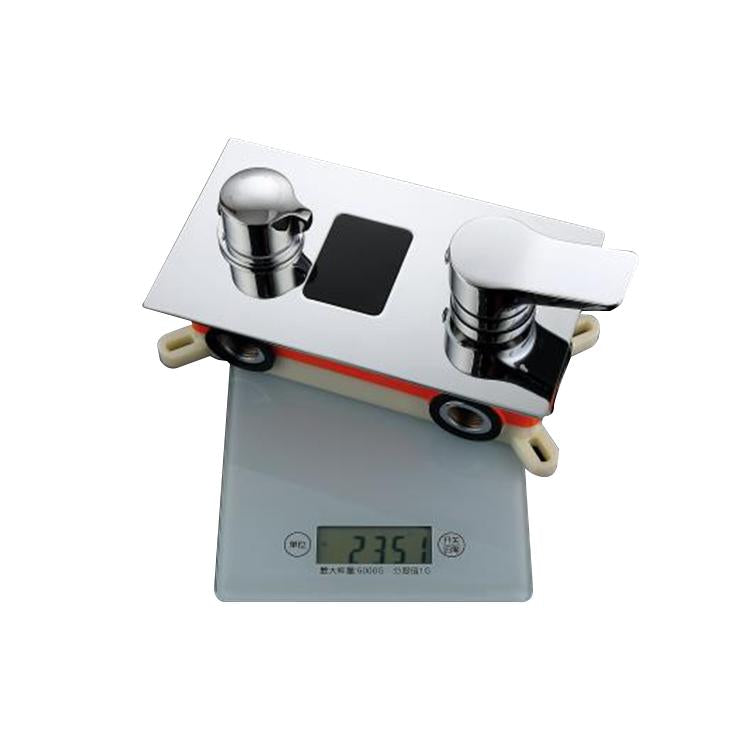 24'' LED Ceiling mounted 3 way Chrome Digital display valve Shower Fau ...