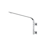 high arc wall mount shower arm stainless and brass material