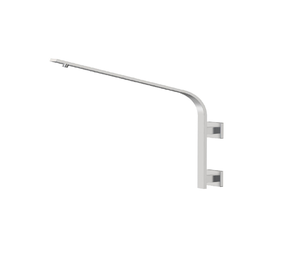 high arc wall mount shower arm stainless and brass material