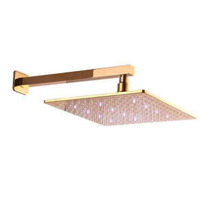 
                  
                    Polished Gold 3 LED light Rainfall Shower Head
                  
                