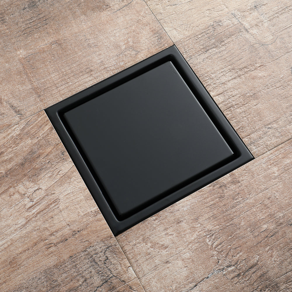 
                  
                    Matte Black stainless floor drain 6x6inch
                  
                