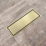 Brushed Gold stainless floor drain 11.8inch x 4.3 inch