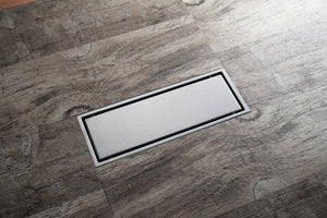 
                  
                    Brushed nickel stainless floor drain 11.8inch x 4.3 inch
                  
                