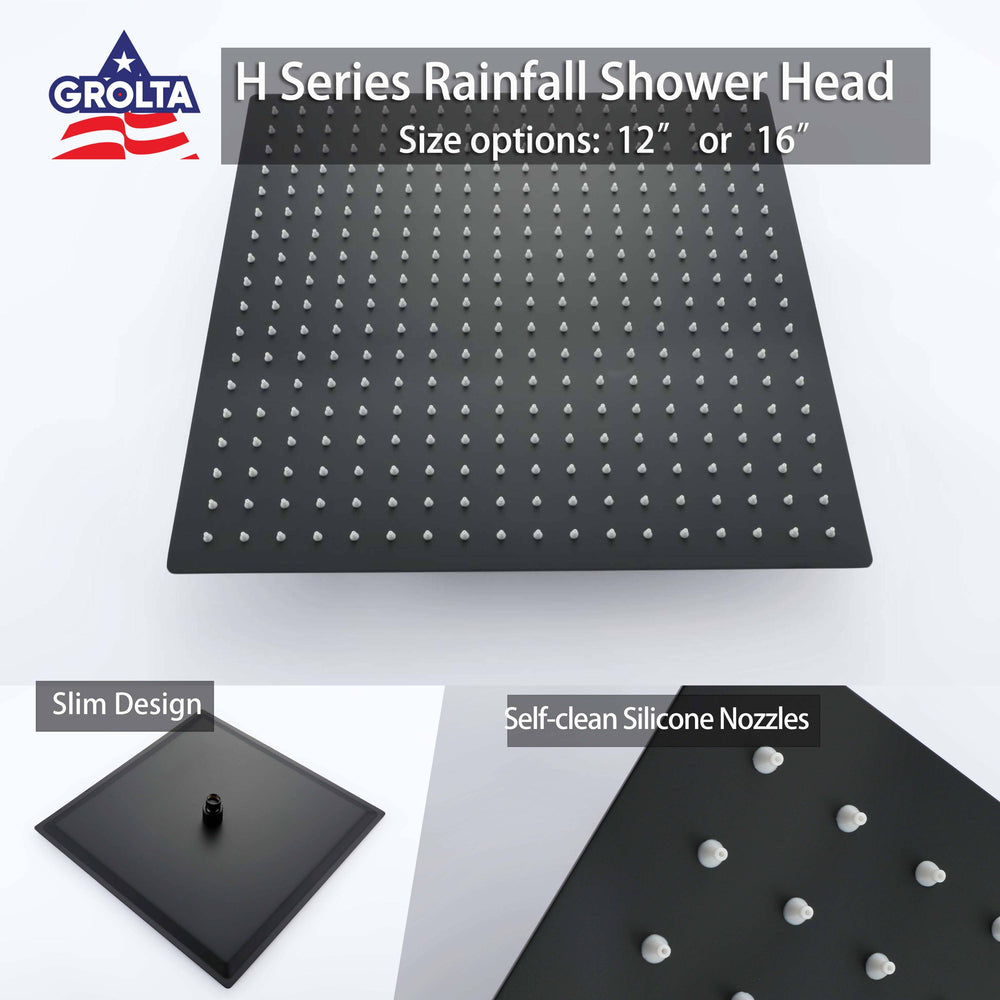 
                  
                    rainfall shower head 12 inch stainless square rainfall shower head
                  
                